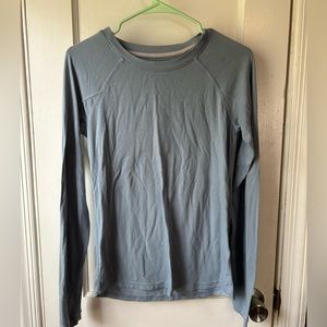 Free Fly light blue long sleeve shirt